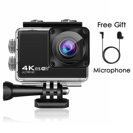 H10 EIS Anti-shake Action Camera: Ultra HD 4K / 60fps WiFi-enabled Underwater Waterproof Cam with 170° Angle, Helmet Mount, and Sport Pro Mode