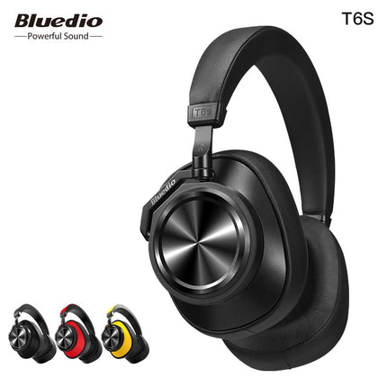 Headphones||Bluedio T6S Bluetooth Headphones: Active Noise Cancelling Wireless Headset for Phones and Music with Voice Control