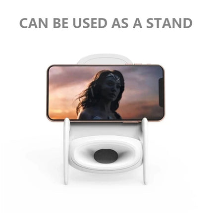 Portable Mini Chair Wireless Charger Stand with Musical Speaker Function for All Phones