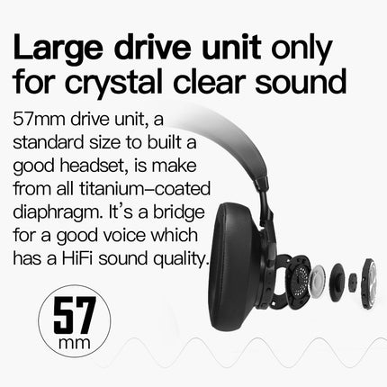 Bluedio T7 Bluetooth Headphones: User-defined Active Noise Cancelling Wireless Headset for Phones and Music with Face Recognition