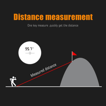 Accurate Measurements Up to 600 Meters (Golf Laser Rangefinder Telescope)