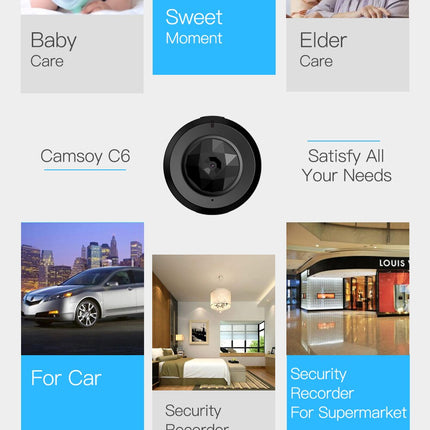 Mini HD 1080P IP Camera: WiFi-enabled Surveillance Camera with Night Vision and Motion Detection for Smart Homes and Baby Monitoring