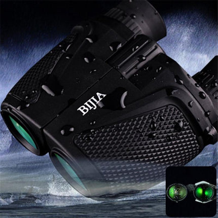BIJIA Waterproof Binoculars with Porro BK4 Prism, 12x25 HD Night Vision, and 83m/1000m Ultra-Clear Telescopes