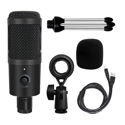 Professional USB Condenser Microphone for Singing, Gaming, Streaming, Recording, and YouTube Videos