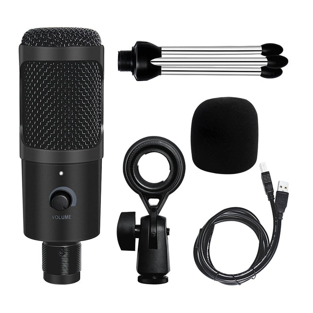 Professional USB Condenser Microphone for Singing, Gaming, Streaming, Recording, and YouTube Videos