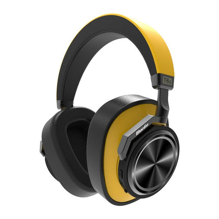 Bluedio T6S Bluetooth Headphones: Active Noise Cancelling Wireless Headset for Phones and Music with Voice Control