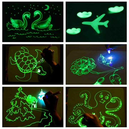 Glowing Paint Tablet for Developing and Entertaining Toy (Draw With Light Fun)