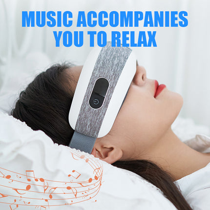 Electric Massager with Bluetooth Music, Hot Pack, Eye Massager, and Anti-Wrinkle Function