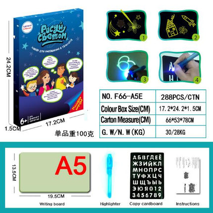 Glowing Paint Tablet for Developing and Entertaining Toy (Draw With Light Fun)