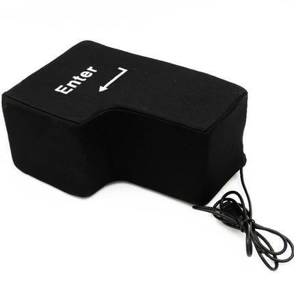 Office Computer Jumbo USB Big Enter Key Pillow USB Gadgets Desktop Nap Pillow Anti-Stress Hand Tool for Laptop Novelty Gift