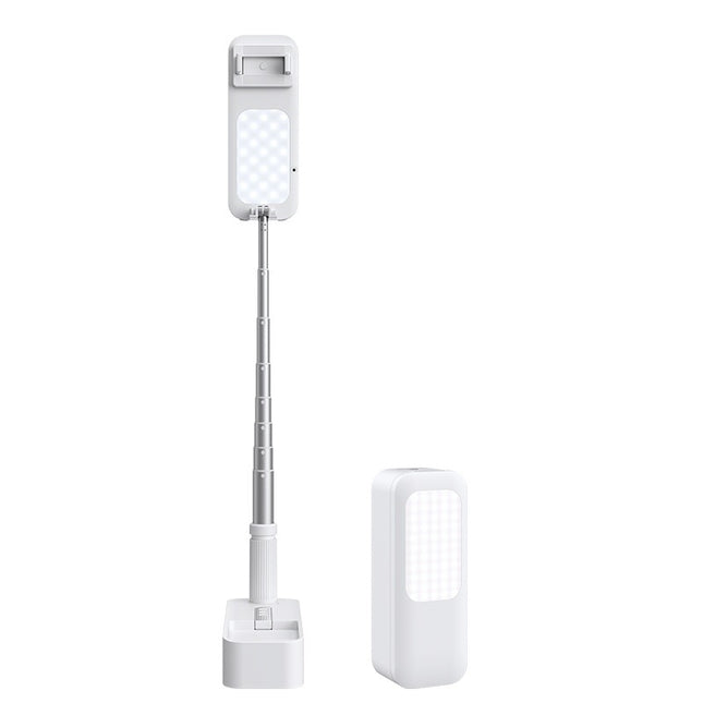 Multi-functional Live Broadcast Bracket with Beauty Fill Light: 1.3 Meters Floor Folding Outdoor Wireless Bracket
