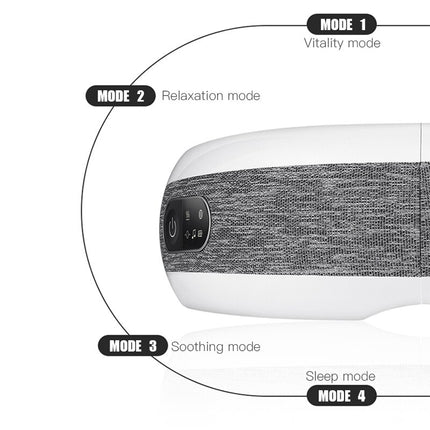 Electric Massager with Bluetooth Music, Hot Pack, Eye Massager, and Anti-Wrinkle Function