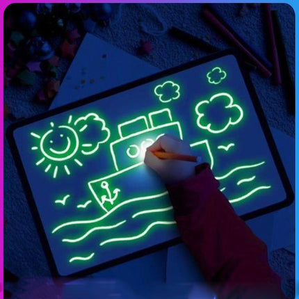 Glowing Paint Tablet for Developing and Entertaining Toy (Draw With Light Fun)