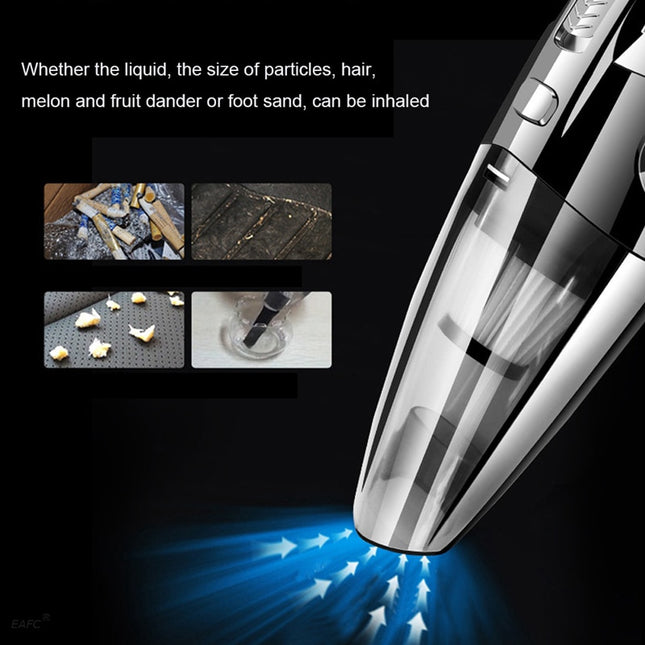 Cordless Handheld Vacuum with Powerful Cyclone Suction and Quick Charge for Car, Home, and Pet Hair