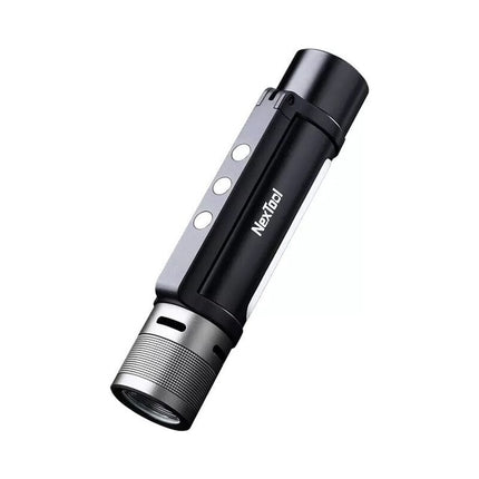 Phone Accessory||NEXTOOL 6-in-1 Dual-Light Zoomable Alarm Flashlight with USB-C Rechargeable Mobile Power Bank for Camping and Work Light
