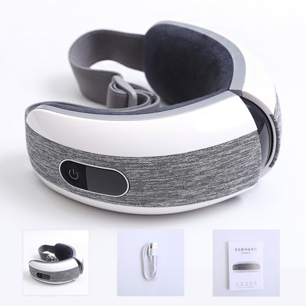 Electric Massager with Bluetooth Music, Hot Pack, Eye Massager, and Anti-Wrinkle Function