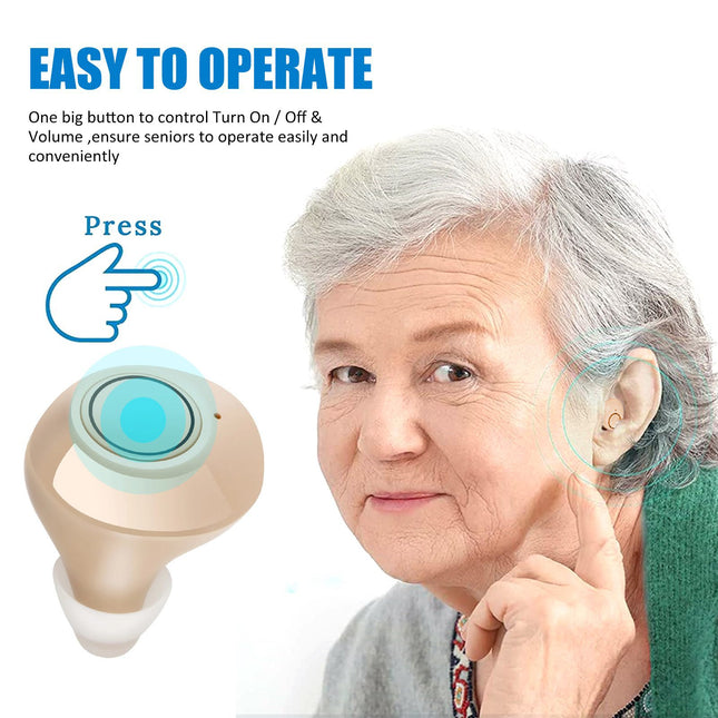 Sound Collector for the Elderly (A39 Skin Color Charging Hearing Aid Earphone)