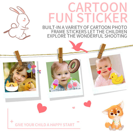 2-inch Cute Cartoon Camera Toys for Birthdays and Gifts with 1600w Resolution (HD Digital Camera for Children)