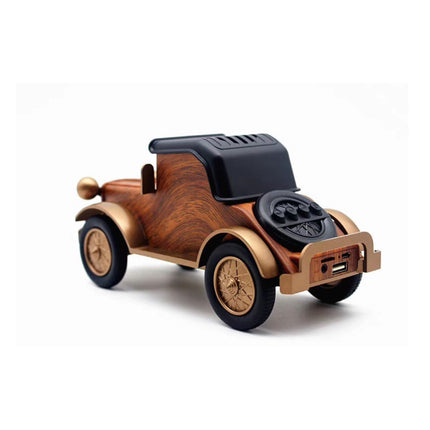 Bluetooth Speaker||A9 Retro Classic Car Bluetooth Speaker Wood Grain Wireless Subwoofer