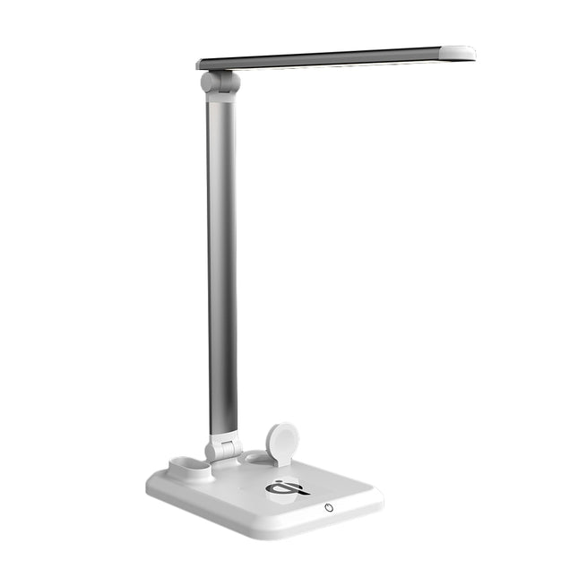 LED Desk Lamp with 4-in-1 Qi Wireless Charger for Mobile Phones, Watches and Earphones