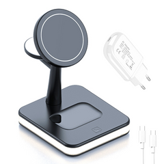 General||4 I 1 Magnetisk Charging station 30W Pd-Adapter! iPhone 14,13,12, Watch AirPods